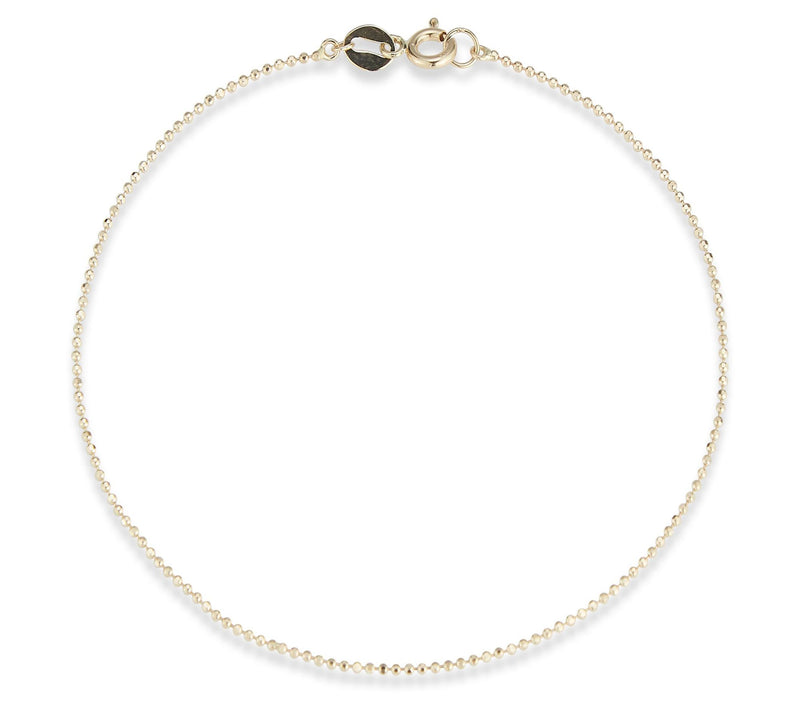 Luminosa Gold Dainty Ball Chain Bracelet, 14K — Main view