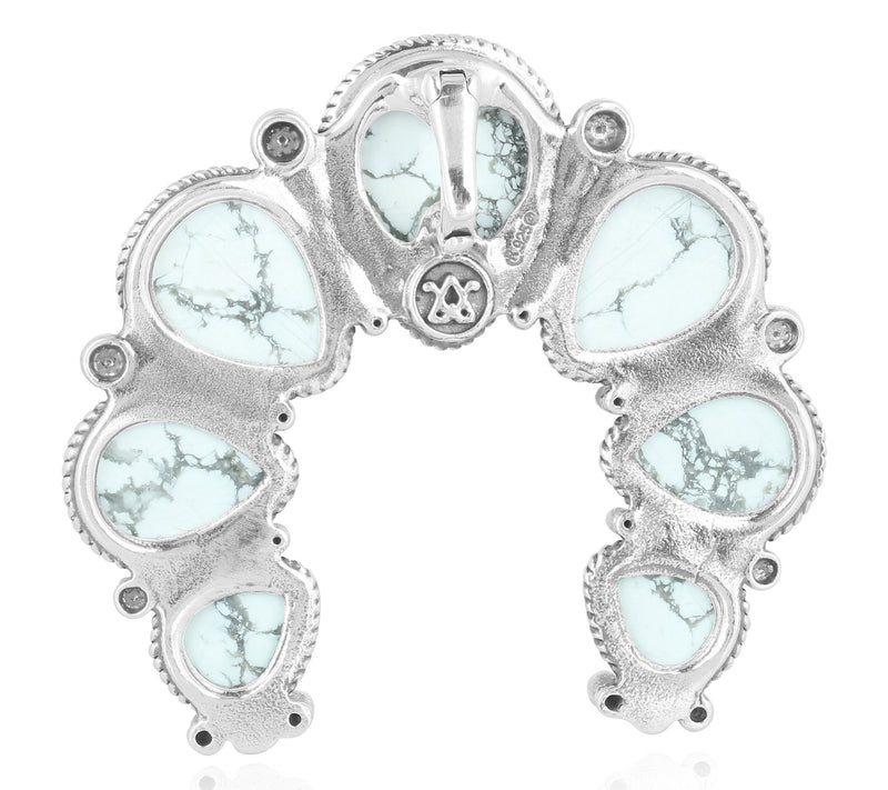 American West Pear-Shaped Gemstone Enhancer,Sterling — View 4