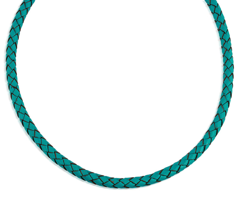 American West Sterling Braided Leather 17" Neckace — View 16