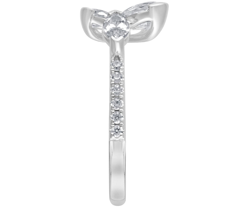 Fire Light Lab Grown Diamond 2.00 cttw Flower Ring, 14K Gold — View 6