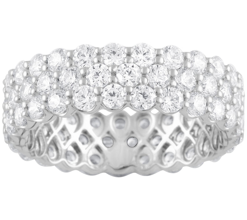 Fire Light Lab Grown Diamond 3.00 cttw Eternity Band, 14K Gold — Main view