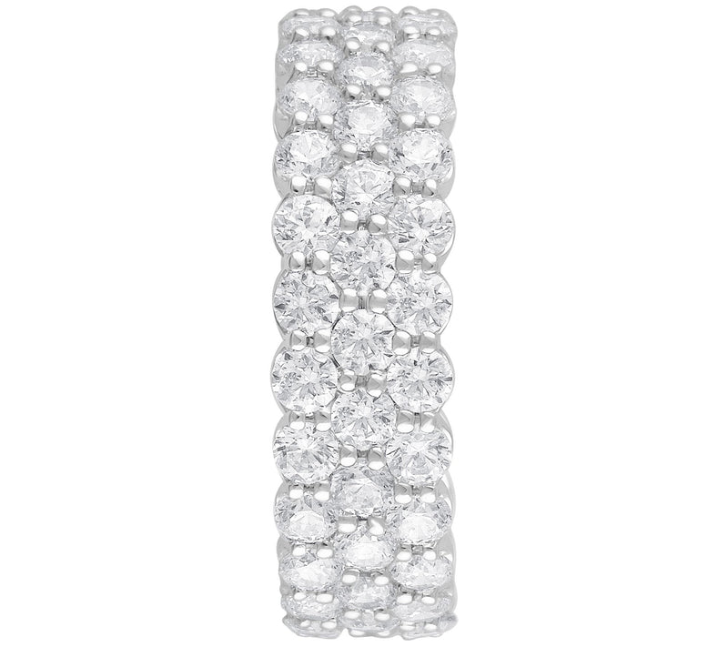 Fire Light Lab Grown Diamond 3.00 cttw Eternity Band, 14K Gold — View 6