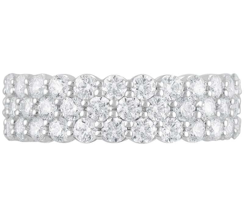 Fire Light Lab Grown Diamond 3.00 cttw Eternity Band, 14K Gold — View 5