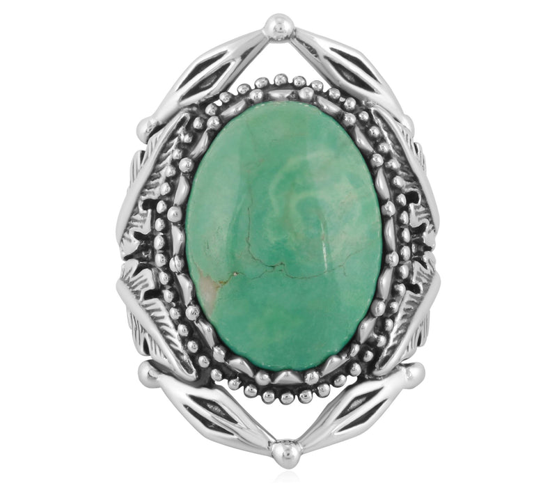 American West Sterling Silver Bold Gemstone Ring — View 11