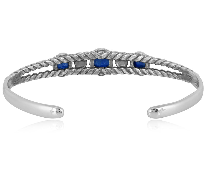 American West Gemstone Friendship Cuff, Sterling Silver — View 3