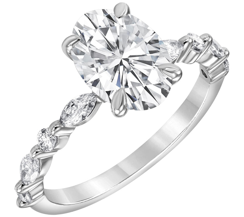 Fire Light 2.50 cttw Lab Grown Diamond Engagement Ring, 14K — View 4