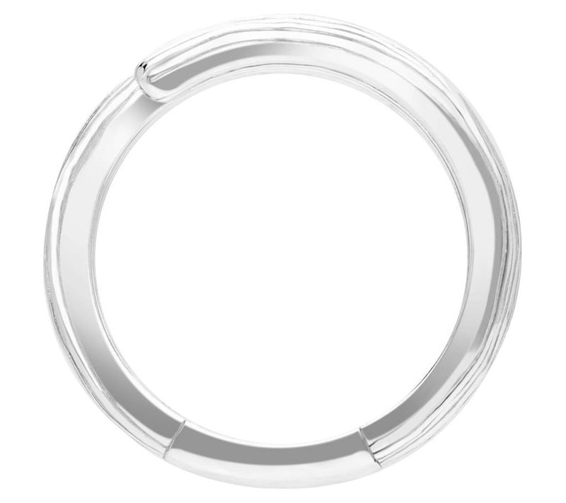 Ariva Sterling Silver Textured Silk Wrap Ring — View 2