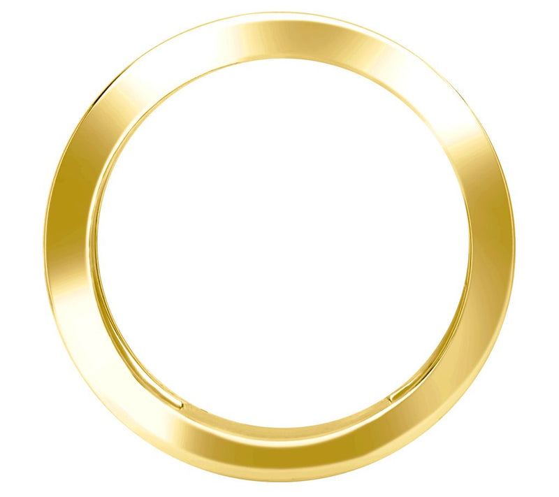 Ariva 18K Gold Clad Wide Basketweave Band Ring — View 2