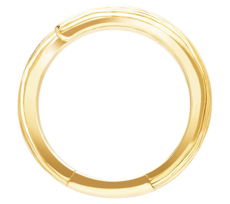 Ariva 18K Gold Clad Textured Silk Wrap Ring — View 2
