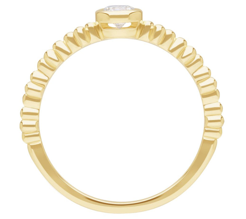 Ariva 14K Gold Diamond Bella Ring — View 2