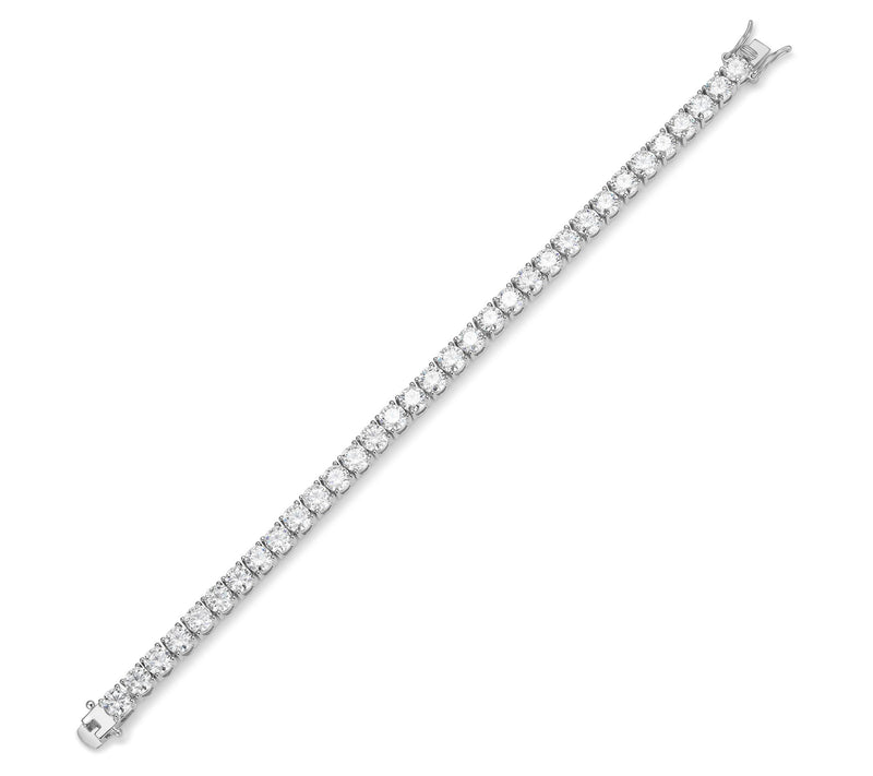 Sterling Silver 16.50 cttw Moissanite Tennis Bracelet — View 6