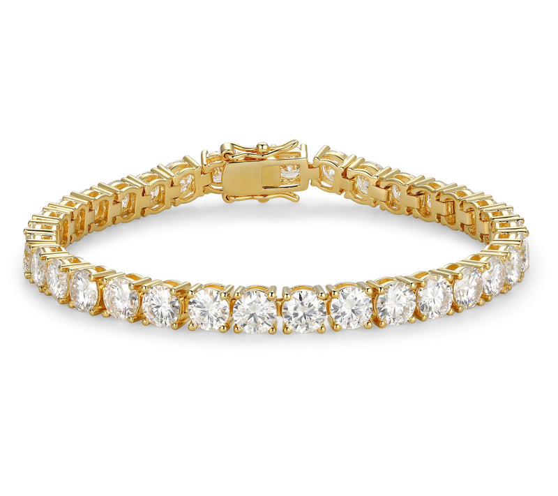 Sterling Silver 16.50 cttw Moissanite Tennis Bracelet — View 5