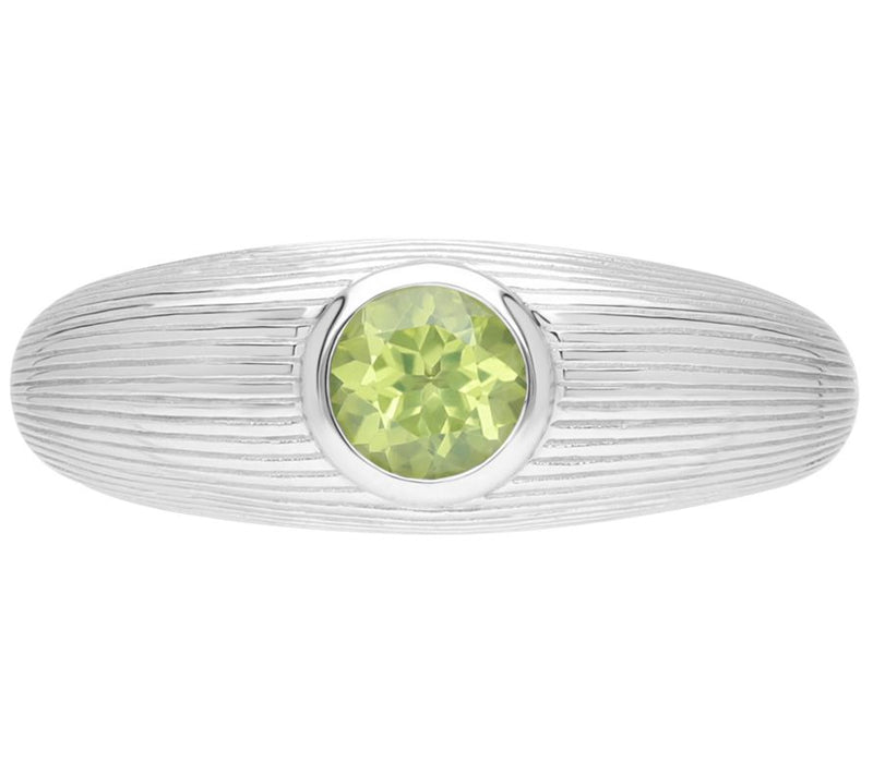 Ariva Sterling Silver Silk Gemstone Band Ring — View 17