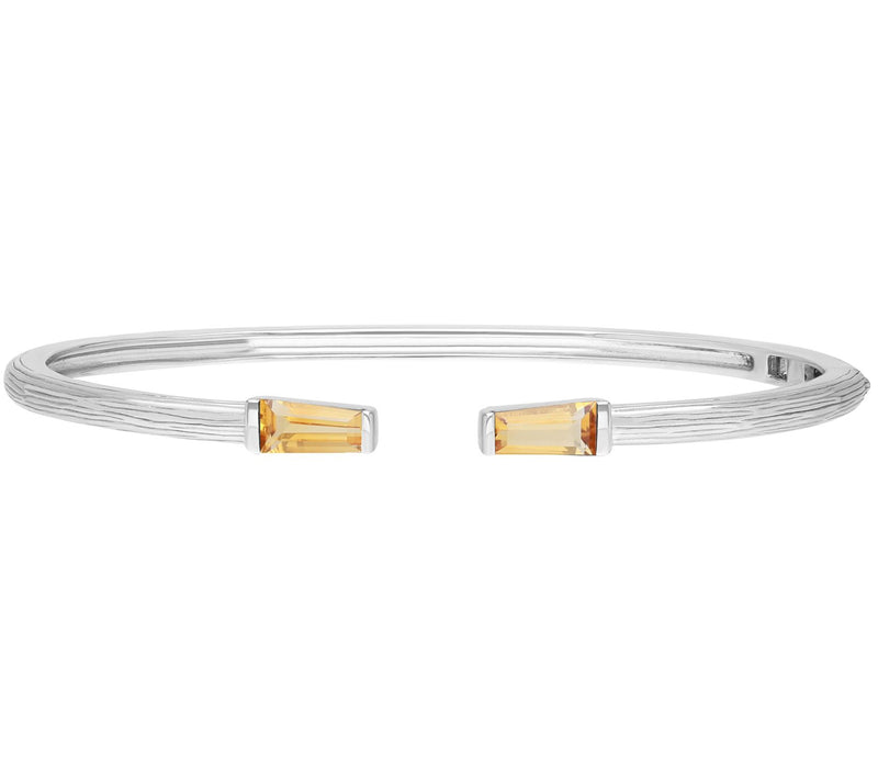 Ariva Sterling Silver Citrine Hannah Cuff — Main view