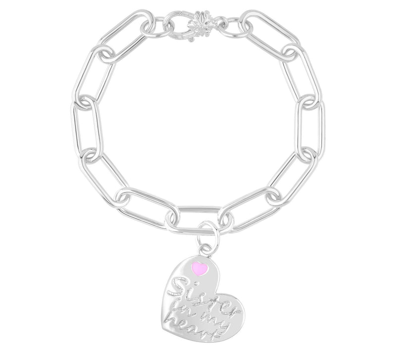 Ariva Sterling Silver Sister in My Heart Bracelet — Main view
