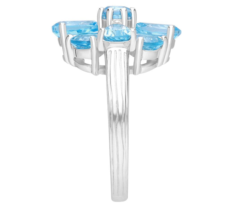 Ariva silver Blue Topaz Sabrina Ring — View 3