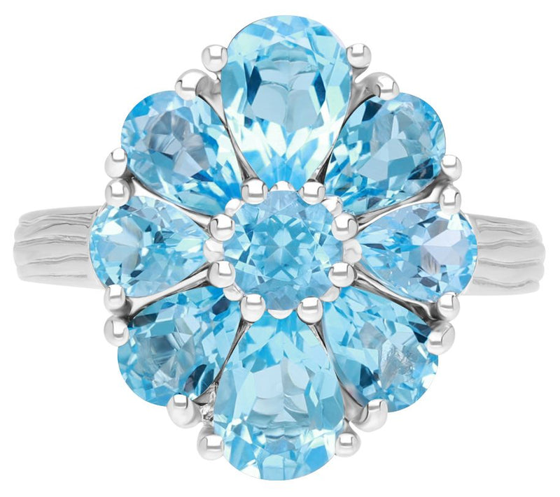 Ariva silver Blue Topaz Sabrina Ring — Main view