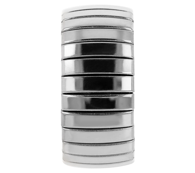 Steel by Design Bold Stretch Ring — View 2