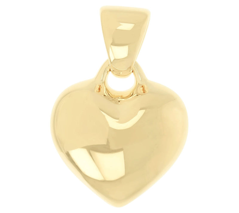BellaOro Polished Puffed Heart Pendant — View 5