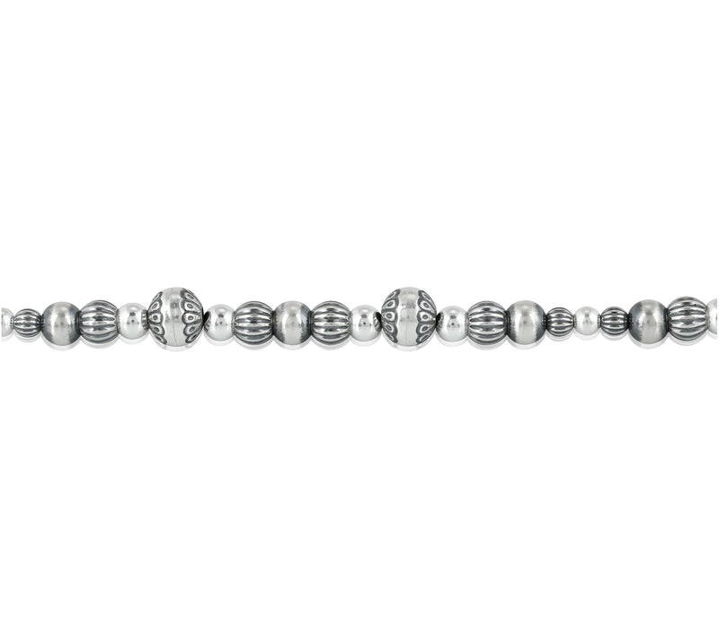American West Sterling Silver Bead Toggle Bracelet — View 5