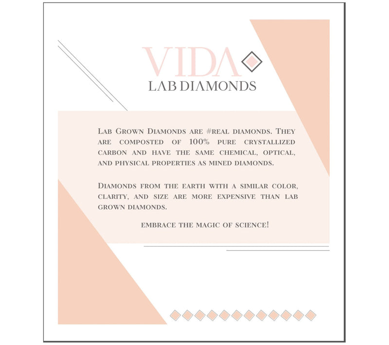 Vida Lab Diamonds Lab Created Este Ring, 14K White Gold — View 3