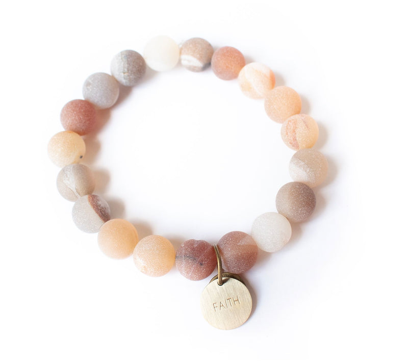 The Vintage Sparrow Serenity Bead Bracelet, 14K Gold Plated — View 5