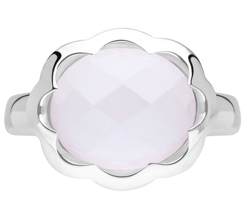 Margo Manhattan Sterling Silver Rose Quartz Donella Ring — Main view