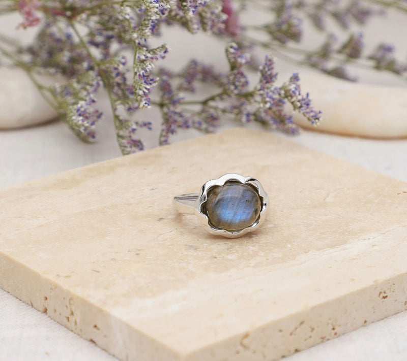 Margo Manhattan Sterling Silver Labradorite Donella Ring — View 4