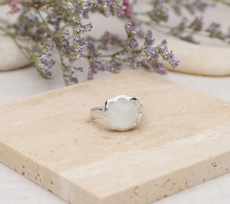 Margo Manhattan Sterling Silver Moonstone Donella Ring — View 4
