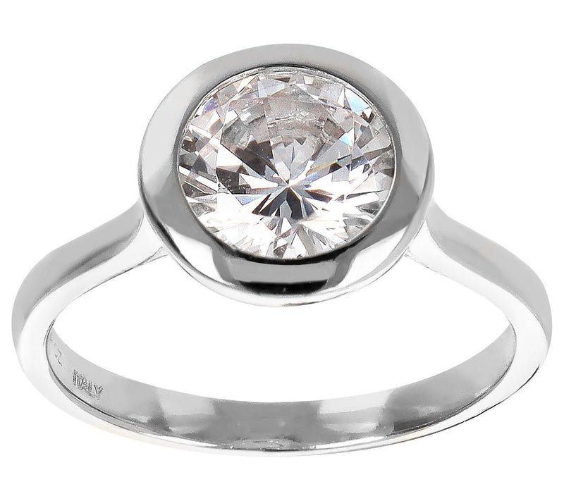 Diamonique x Bronzo Italia 1.90 carat SolitaireRing — View 7