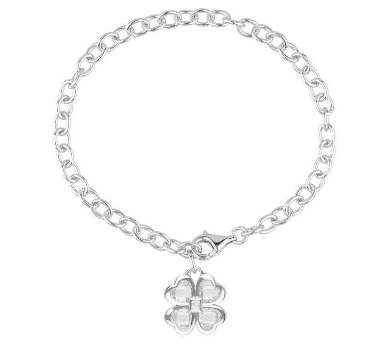 Margo Manhattan Sterling Silver White Topaz Chloe Bracelet — Main view