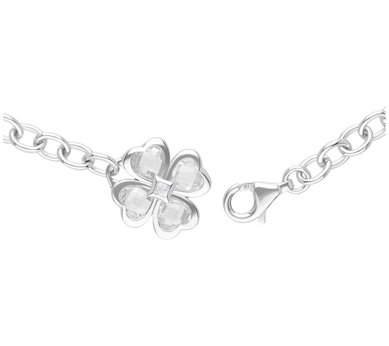 Margo Manhattan Sterling Silver White Topaz Chloe Bracelet — View 3