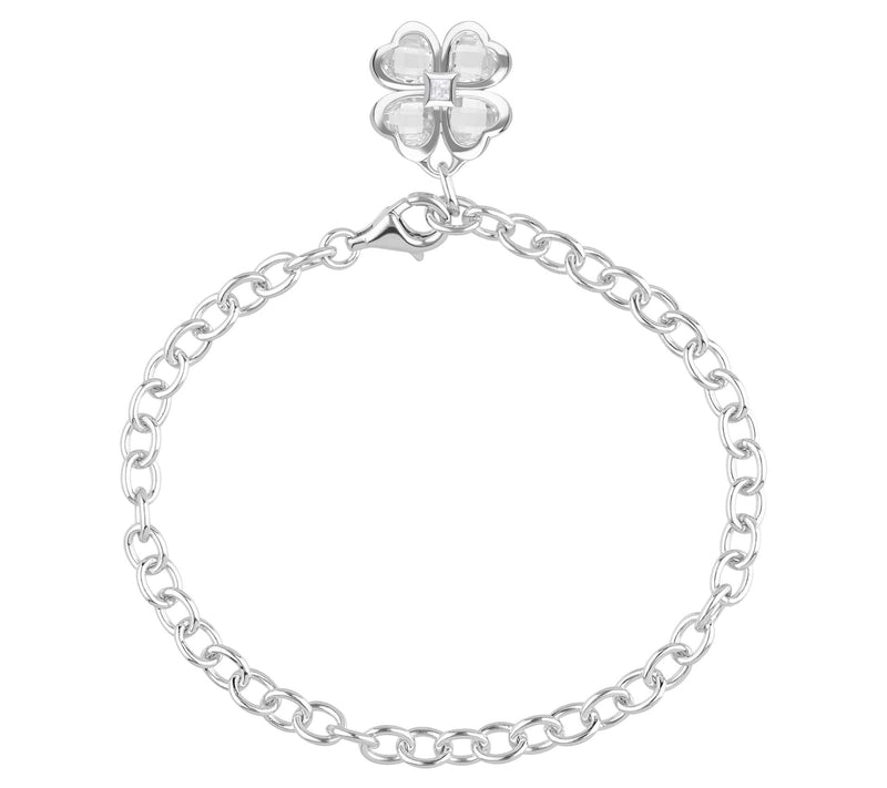 Margo Manhattan Sterling Silver White Topaz Chloe Bracelet — View 2