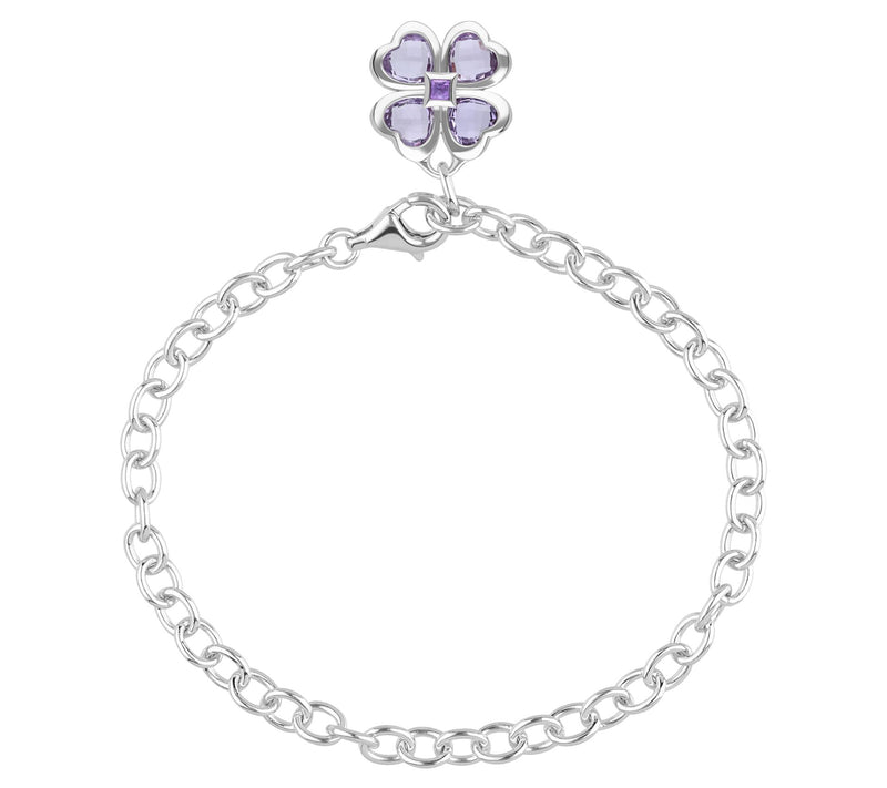 Margo Manhattan Sterling Silver Amethyst ChloeBracelet — View 2