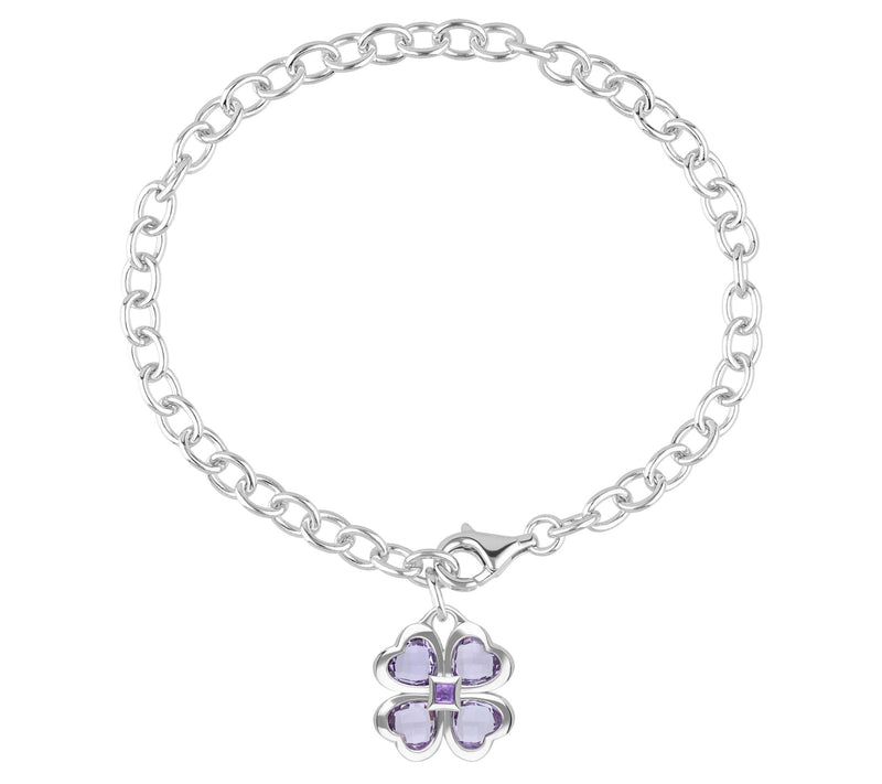 Margo Manhattan Sterling Silver Amethyst ChloeBracelet — Main view