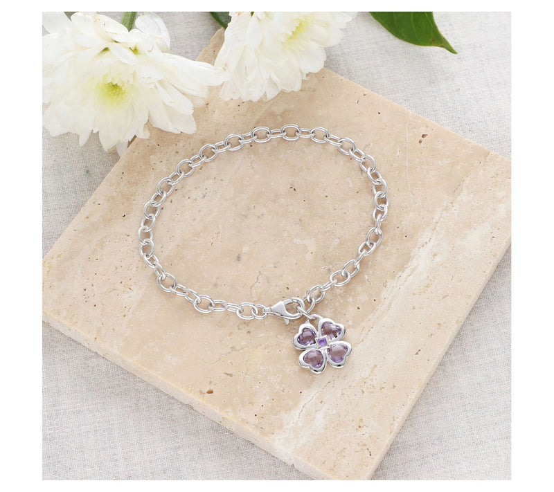 Margo Manhattan Sterling Silver Amethyst ChloeBracelet — View 4