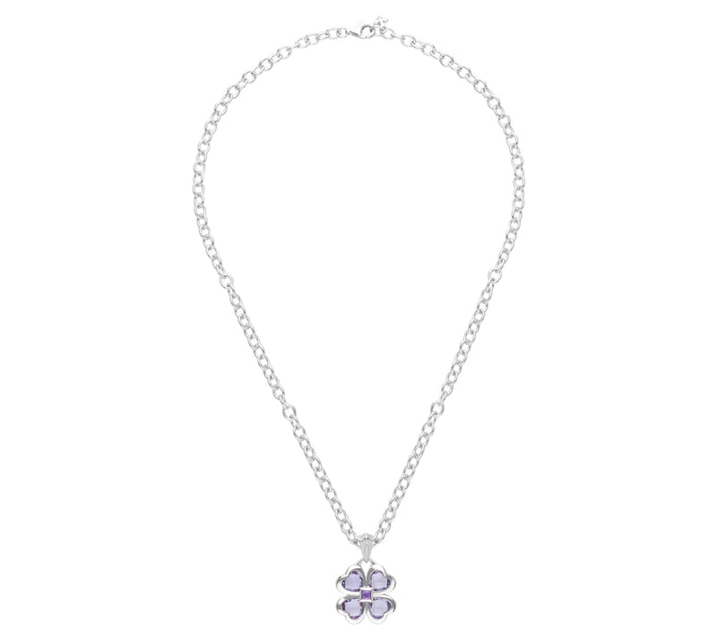 Margo Manhattan Sterling Silver Amethyst ChloeNecklace — View 5