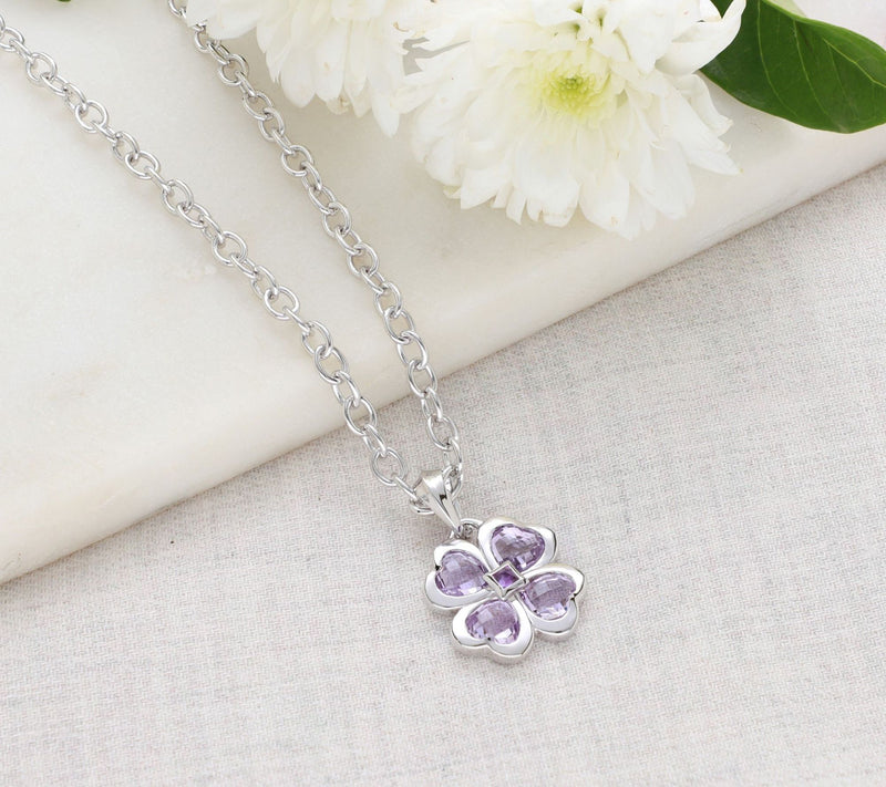 Margo Manhattan Sterling Silver Amethyst ChloeNecklace — View 7