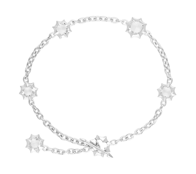 Margo Manhattan Sterling Silver Rock Crystal Zoey Bracelet — View 5