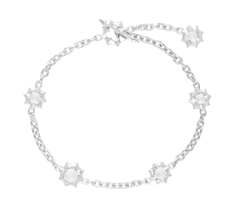 Margo Manhattan Sterling Silver Rock Crystal Zoey Bracelet — Main view