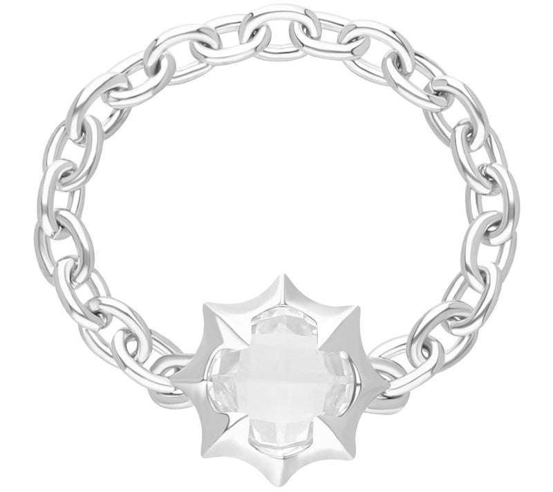 Margo Manhattan Sterling Silver Rock Crystal Zoey Ring — View 2