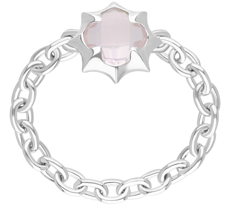 Margo Manhattan Sterling Silver Rose Quartz Zoey Ring — View 2