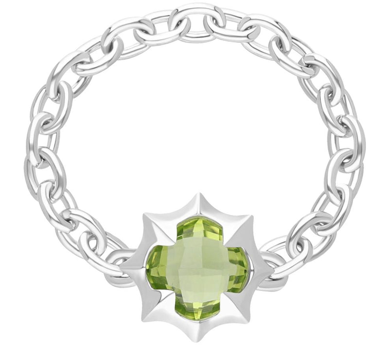 Margo Manhattan Sterling Silver Peridot Zoey Ring — View 3