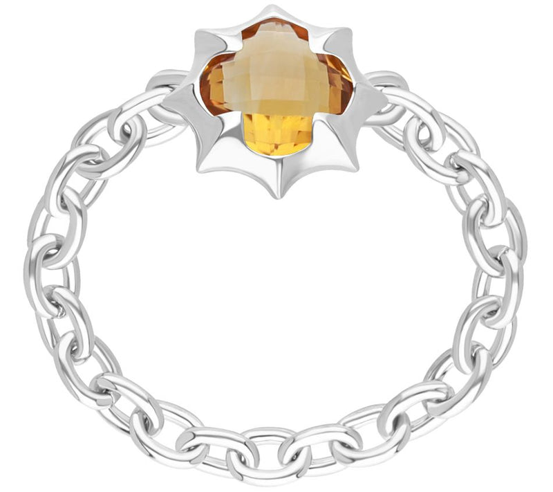 Margo Manhattan Sterling Silver Citrine Zoey Ring — Main view