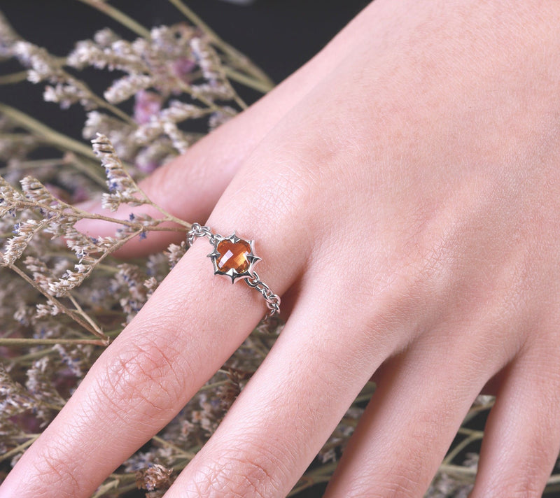 Margo Manhattan Sterling Silver Citrine Zoey Ring — View 4
