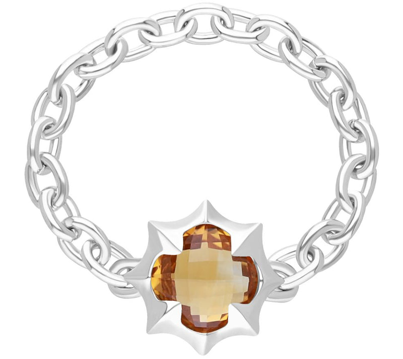 Margo Manhattan Sterling Silver Citrine Zoey Ring — View 3