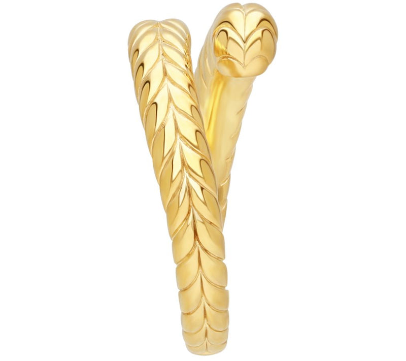 Tiffany Kay Studio 14K Gold Clad Herringbone Wrap Ring — View 2