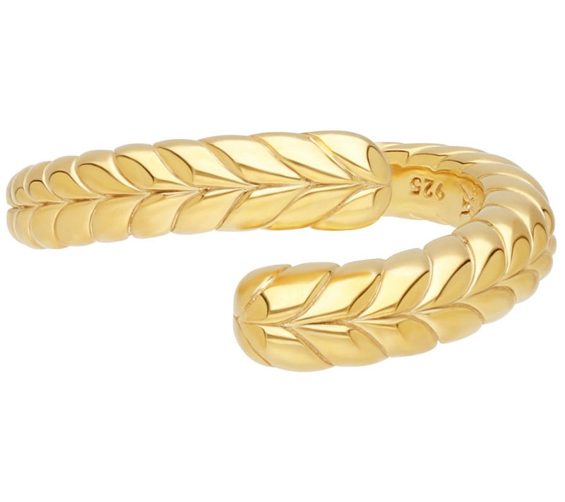 Tiffany Kay Studio 14K Gold Clad Herringbone Wrap Ring — Main view