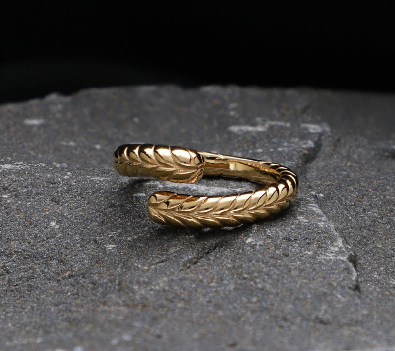 Tiffany Kay Studio 14K Gold Clad Herringbone Wrap Ring — View 4