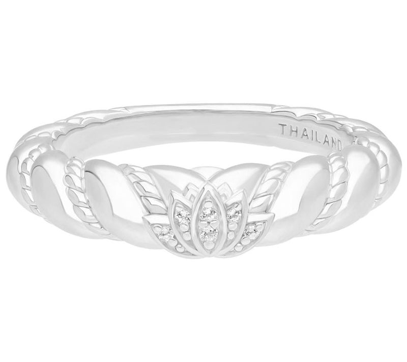 Goddaughters Sterling Silver White Topaz Lotusing — Main view